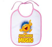 Babero Acid House Music - Rosa