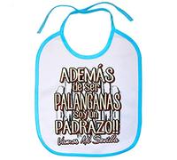Babero además de ser palanganas soy un padrazo Sevilla fútbol - Celeste