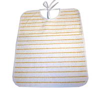 Babero adulto Dante 35 x 44 cm esponja plastificada con lazos, fabricado en Italia (Lime)