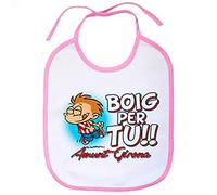 Babero Boig per tu amunt Girona - Rosa