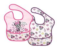 Babero Bumkins SuperBib impermeable (6 a 24 meses) rosa Minnie Mouse Talla:6-24 Months