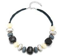 Babero Collar de Gargantilla Choker Statement Collar con Irregular Perla Charms, Fiesta Vestir