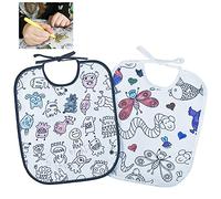 Babero Colora tu cm. 27 x 33 con cordones - Explorador deja la creatività dei bimbi disegnando sobre tela con rotuladores no permanentes, a trabajo ultimato, Potrai Cartes y usar los objetos hechas o