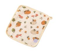 Babero de algodón con estampado de bebé, paño de limpieza facial absorbente para bebés que alimentan baberos durante la baba y la hora de comer