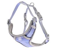Babero de la línea Onda con impresión reflectante y anillo de acero satinado par