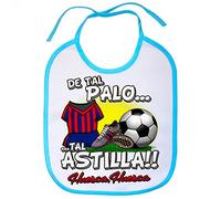 Babero de tal palo tal astilla de Huesca para aficionado al fútbol - Celeste