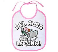 Babero del Alba desde la cuna para aficionado al fútbol - Rosa