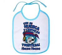 Babero frase con mi Huesca y cerveza nunca hay tristeza para aficionado al fútbol - Celeste