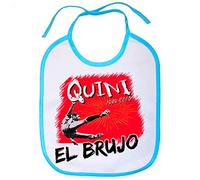 Babero Homenaje a Quini El Brujo del fútbol - Celeste