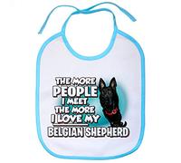 Babero I love my Belgian Shepherd raza perro - Celeste