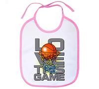 Babero I Love This Game Basketball me gusta el baloncesto - Rosa