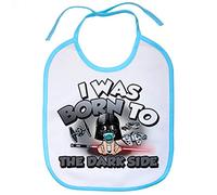 Babero I was born to the dark side parodia friki - Celeste