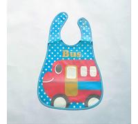 Babero Impermeable Bebé Comiendo Babero Desechable Eva Bata Bebé Babero Azul