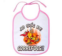 Babero Jo sóc de correfocs - Rosa