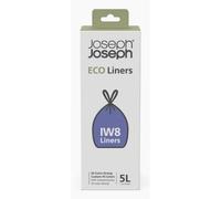 Joseph Joseph Bolsas de basura Eco Liners IW8 en plástico reciclado, con cordón, Paquete de 20, 5 L