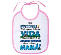 Babero Mamá es mi jugador favorito - Rosa
