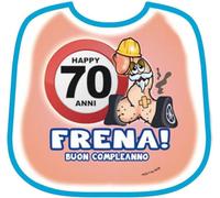 Babero mordaza guisante feliz cumpleaños feliz cumpleaños 70 años broma gadget para adultos 18+