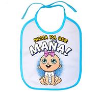 Babero nacida para ser Maña del Zaragoza para aficionado al fútbol - Celeste