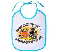 Babero ojos que no ven Hostión que te pegas soy motero - Celeste