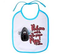 Babero Padrina amb tu m ho passo pipa - Celeste