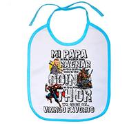Babero papá tu eres mi vikingo favorito - Celeste