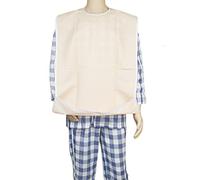 Babero para adultos, impermeable de comedor babero de ancianos hombres mujeres babero para la hora de la comida, lavable babero protector de ropa