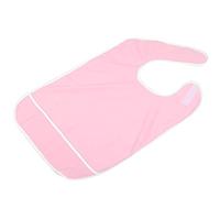 Babero para Adultos para Comer, Protector de Ropa Reutilizable Lavable Baberos Impermeables para Comer para Personas Mayores(rosa 45 * 65CM)