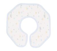 Babero Para Bebés Baberos De Algodón Para Bebés Toalla De Saliva Absorbente Suave Y Cómoda Para Comer Babeando(Azul claro)