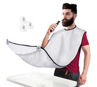 Babero para el afeitado de la barba - La forma inteligente de afeitarse - Delantal para recortar la barba y capa de afeitar - por Mobi Lock