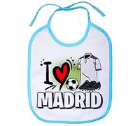 Babero para enamorado de su equipo de fútbol de Madrid - Celeste