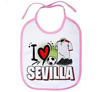 Babero para enamorado de su equipo de fútbol de Sevilla - Rosa