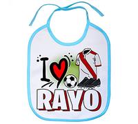 Babero para enamorado de su equipo de fútbol del Rayo - Celeste