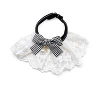 Babero para Gatos, Estilo Princesa, Cuadros, L | Material poliéster, Babero saliva, En viajes cortos, Para estilistas mascotas