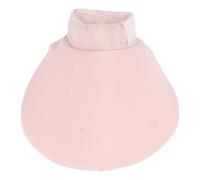 Babero para Mascotas, Suave, Ligero, Ajustable, Absorbente, Evita lamer mordeduras, Cierre de Gancho y Bucle, Toalla de Saliva de Gato Lavable, tamaño M, Ideal para Viajes (Rosa)