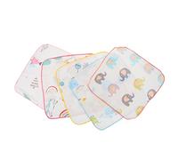 Babero Recien Nacido 5Pcs Ni?os Toalla Kerchief Absorción de Agua Saliva Toallas Saliva Toalla para Ni?os (Color Surtido) Muselinas Pequeñas Algodon Baberos Recien Nacido
