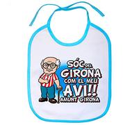Babero Sóc del Girona com el meu avi amunt Girona - Celeste