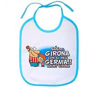 Babero Sóc del Girona com el meu germà amunt Girona - Celeste