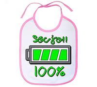 Babero Sóc jo al cent per cent - Rosa