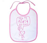 Babero Soy la nieta más chachi - Rosa