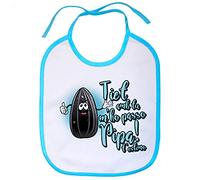 Babero Tiet amb tu m ho passo pipa - Celeste