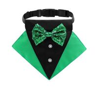 Babero triangular para perro con lazos, bandanas para el día de San Patricio, bufandas para mascotas, día festivo para perros, gatos, animales, babero triangular con lazos, bufandas, día de San