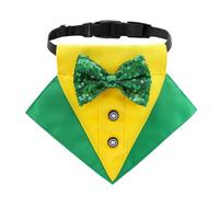Babero triangular para perro con lazos, bandanas para perros, gatos, animales, perro, triángulo, babero con lazos, bufandas para perro, día de San Patricio, bandanas para perros