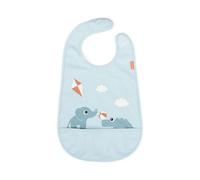 Done by deer Babero con velcro Playground Blue