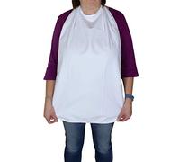 Baberos Comedor 48 X 100cm Lavable para Atar 80% Algodón 20% Poliéster con PU Membrana en Azul o Blanco - Weiß,