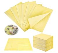 Baberos dentales, 125 unidades, 33 x 45 cm, manteles para tatuajes, servilletas dentales, impermeables para hospitales, estudios, tatuajes, prácticas (amarillo)