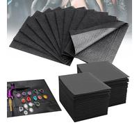 Baberos Dentales 125pcs Baberos Dentales Desechables 13"x17" Baberos de Tatuaje 3 Capas Baberos Impermeables para Tatuajes para Clínicas Dentales, Tatuajes, Cosmetología (Negro)