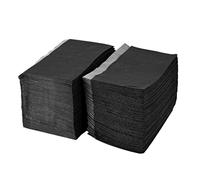 Baberos Dentales Desechables, 125 Piezas Impermeable Desechable Tatuaje Mantel Baberos Dentales Tapetes Bandejas Cubiertas para Suministros de Tatuaje Negro