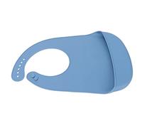 Baberos Impermeables para Adultos, Babero de Silicona para Adultos, Lavable, Reutilizable para Comer (Azul)
