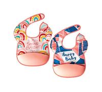 Baberos marca tiny twinkle. Modelo Bavaglino repeltex con tasca in silicone