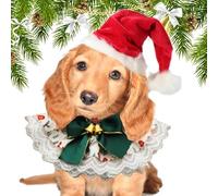 Baberos navideños para mascotas, baberos navideños para perros | Baberos para perros navideños ajustables con pañuelos para - Accesorios para mascotas reversibles Bufanda para mascotas i